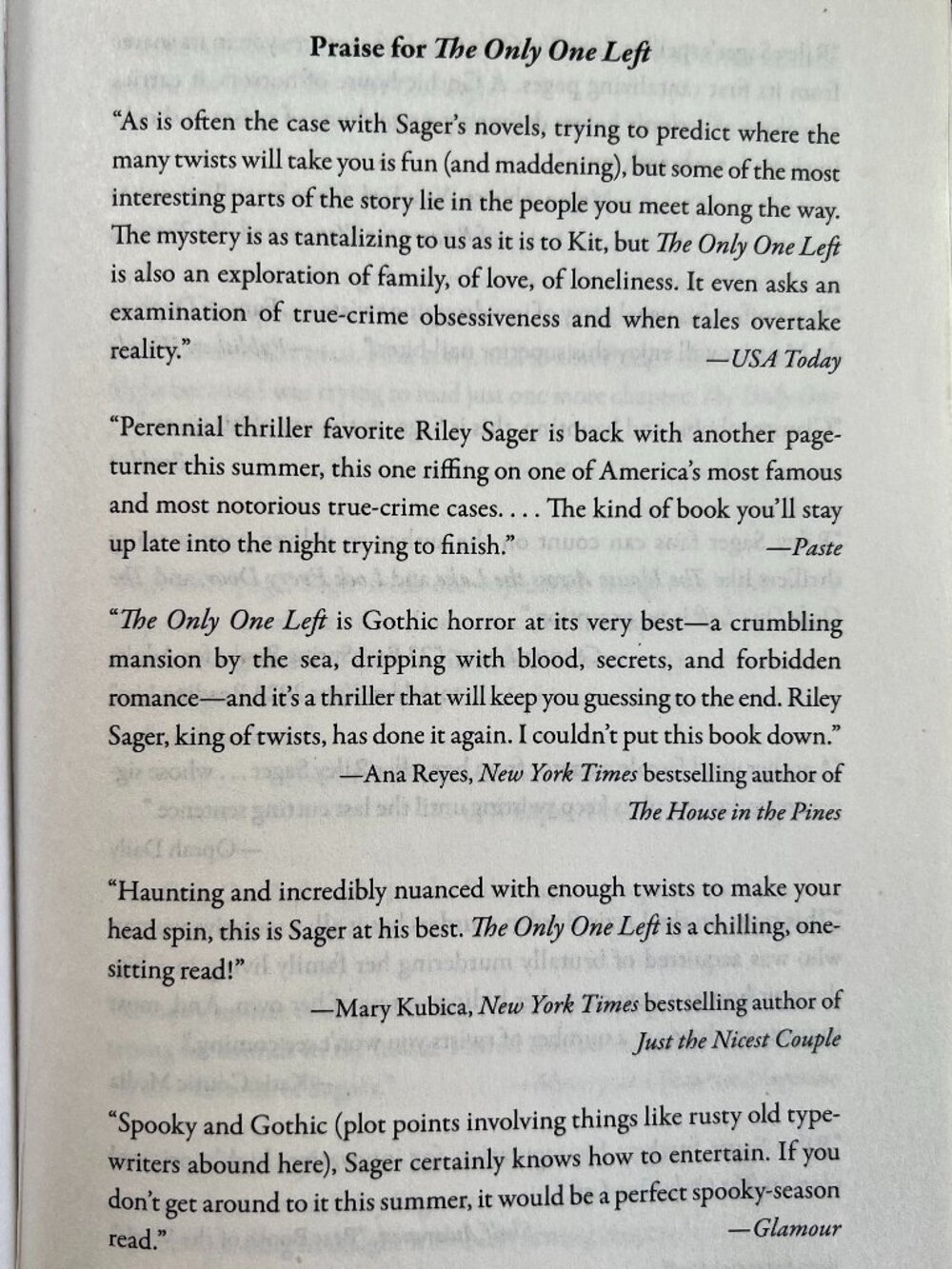 "The Only One Left" by Riley Sager - Picture 3 of 4